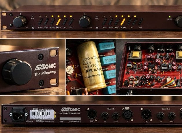 ARSONIC The Mikeamp – Vintage High-End mic preamp, Muziek en Instrumenten, Ophalen of Verzenden, Gebruikt, Studiomicrofoon