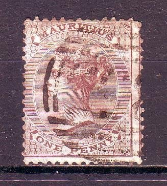 Postzegels Engelse kolonie: Mauritius 1, Postzegels en Munten, Ophalen of Verzenden, Gestempeld