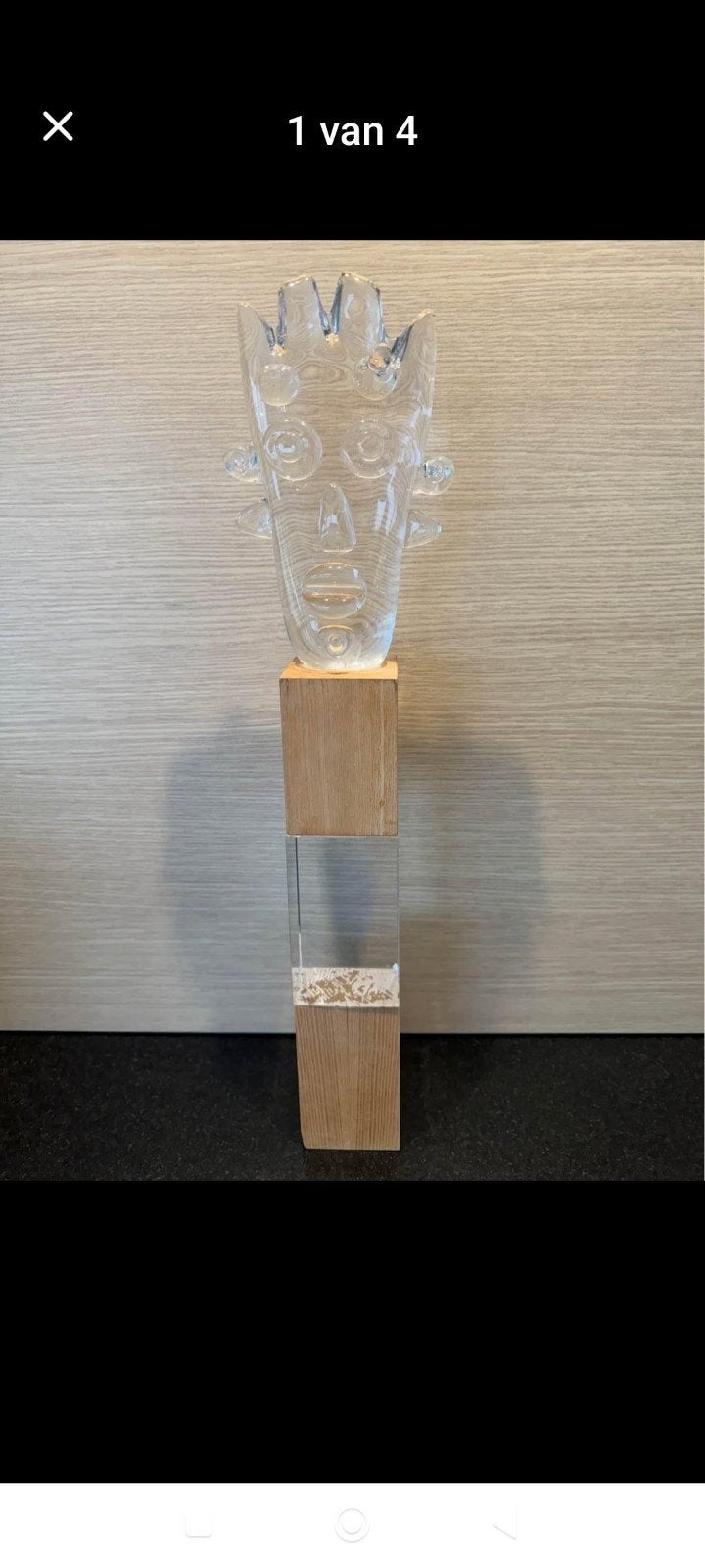 Hannes Kisslinger, pièce unique signée 60cm, Enlèvement