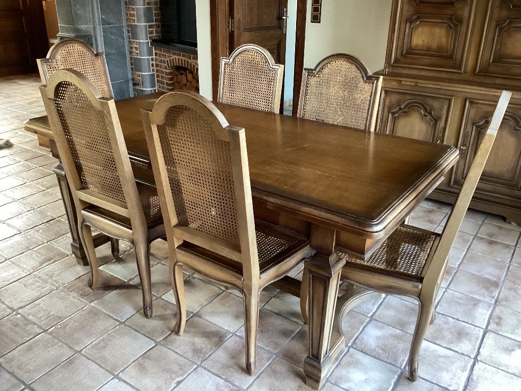 Eetplaats in Franse eik, Maison & Meubles, Salles à manger complètes, Enlèvement