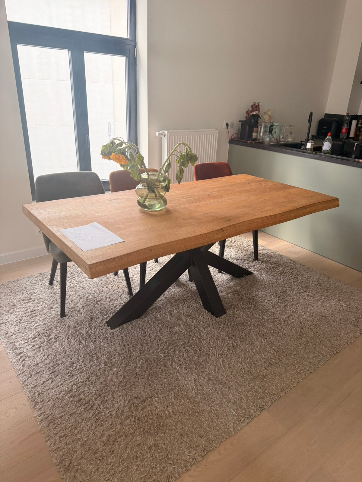 Tapijt beige 200x250cm, Huis en Inrichting, Stoffering | Tapijten en Vloerkleden, Ophalen of Verzenden, Zo goed als nieuw, Beige