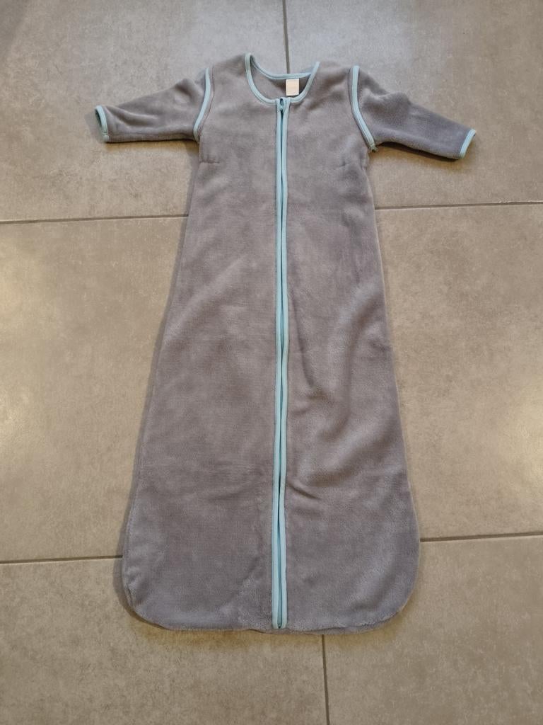 Fleece winterslaapzak afritsbare mouwen/grijs/maat 110, Ophalen, Gebruikt, 100 cm of meer, Slaapzak