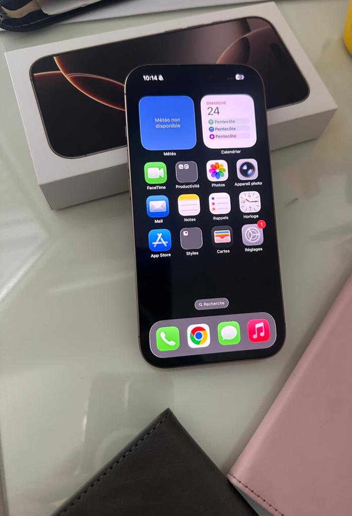 Iphone 16 pro, Enlèvement, Comme neuf, 91 %, IPhone 16 Pro