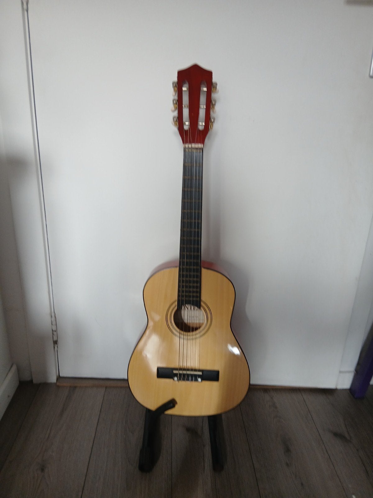 Véritable guitare d apprentissage 1/2 bicolore, Musique & Instruments, Enlèvement ou Envoi, Comme neuf