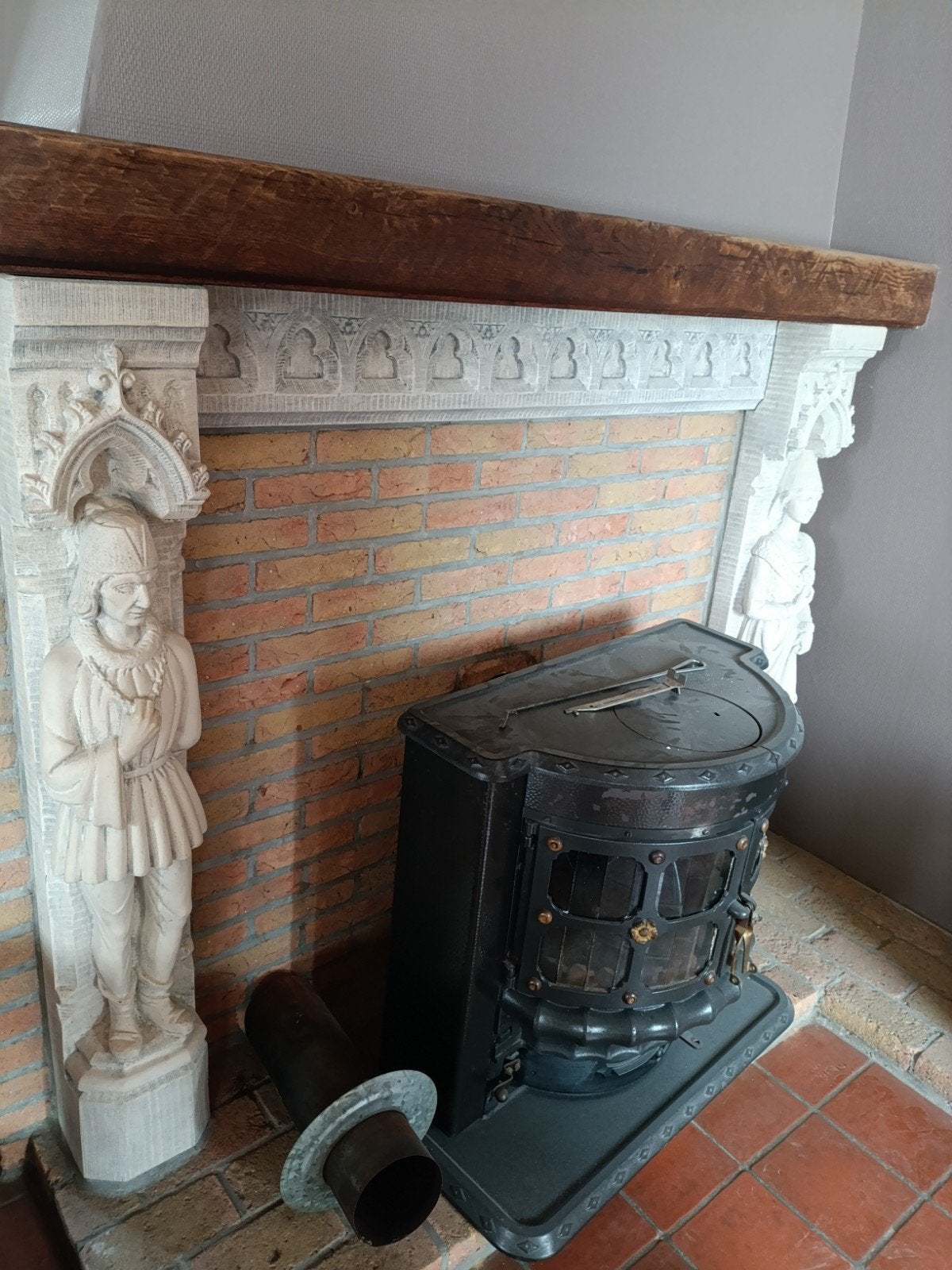 Schouwmantel beelden, Huis en Inrichting, Haarden, Ophalen