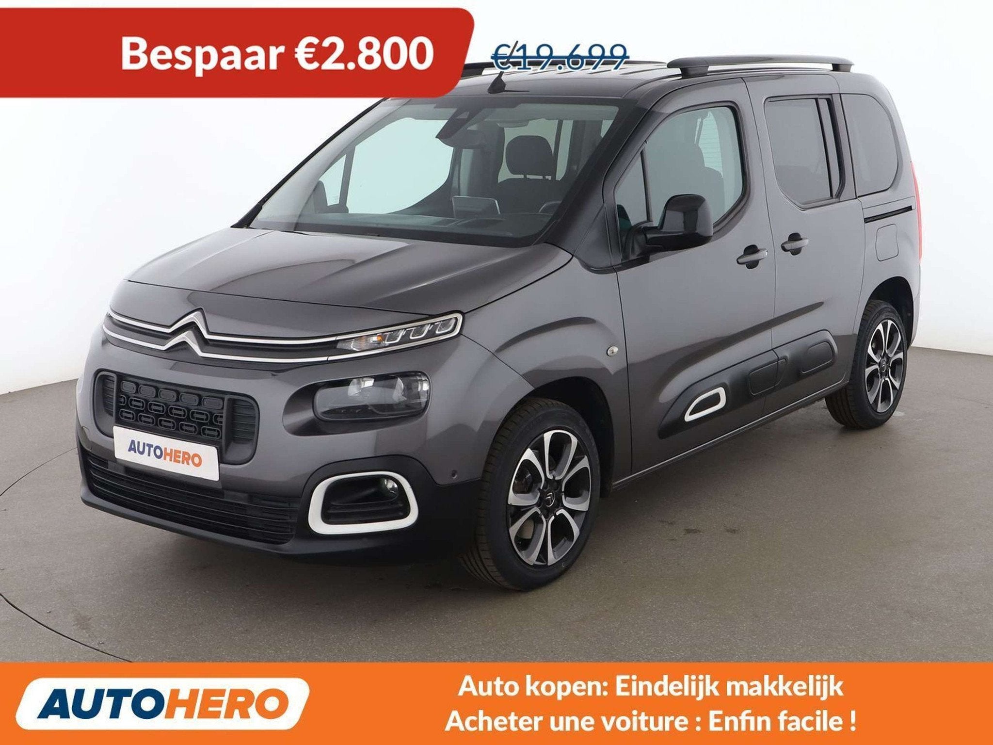 Citroën Berlingo 1.2 PureTech Shine M (automatique), Autos, Argent ou Gris, Achat, Euro 6, Autres carburants