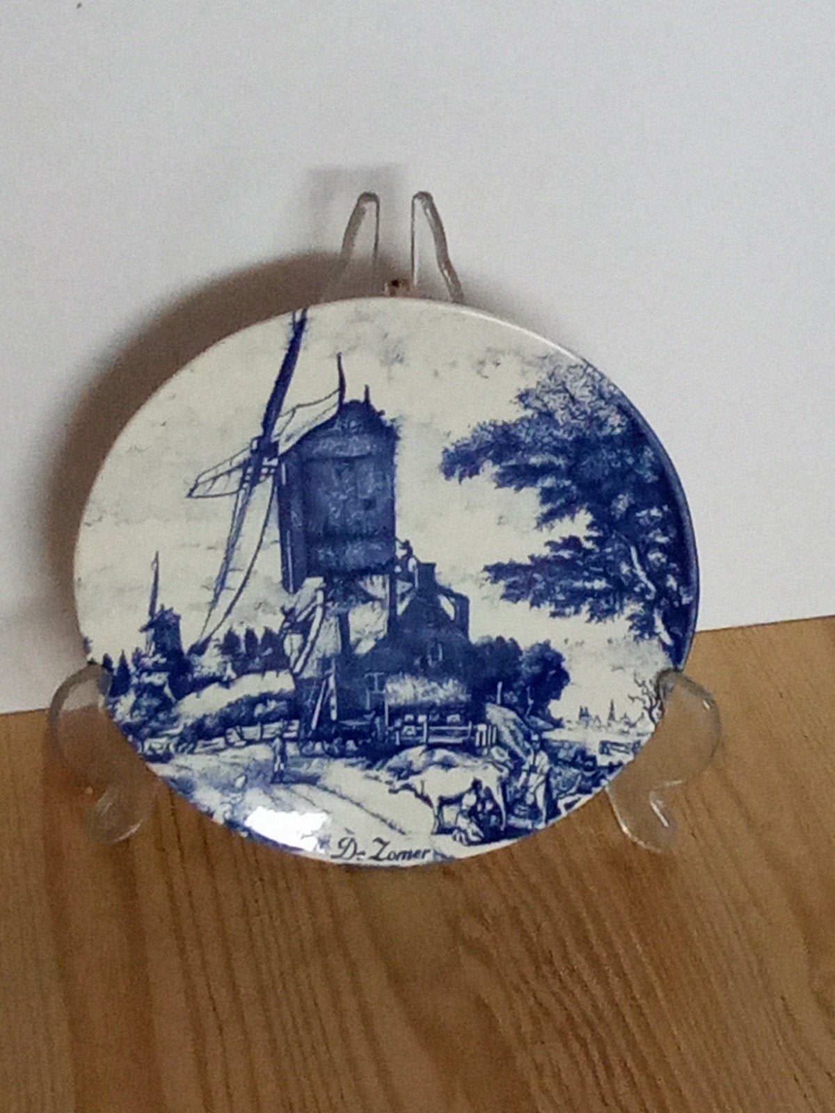 Lot de 2 assiettes décoratives en faïence bleue de Delft, Antiquités & Art, Enlèvement
