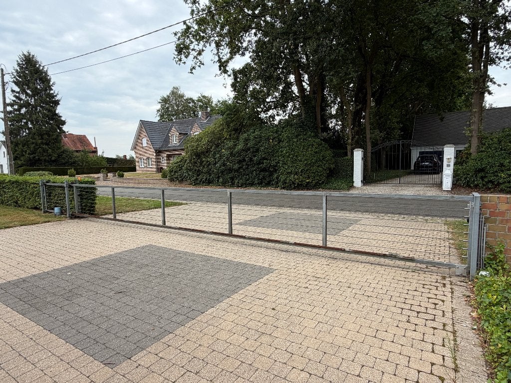 metalen poort voor breedte inrit van 10 meter, Tuin en Terras, Tuinpoorten, Ophalen, Gebruikt, Staal, 100 tot 150 cm