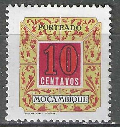 Mozambique 1952 - Yvert 52TX - Takszegel - 10 c. (PF), Postzegels en Munten, Postzegels | Afrika, Postfris, Verzenden