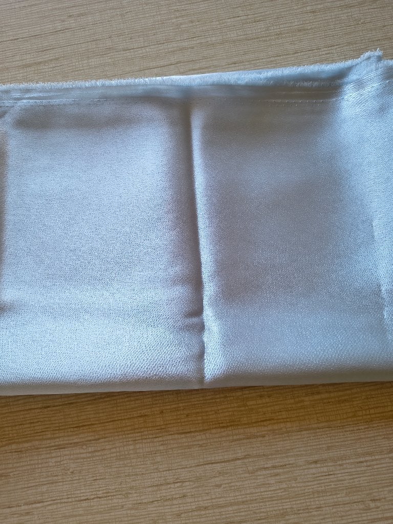 mooie glanzende stof coupon, Hobby en Vrije tijd, Blauw, 120 cm of meer, Nieuw, Ophalen of Verzenden