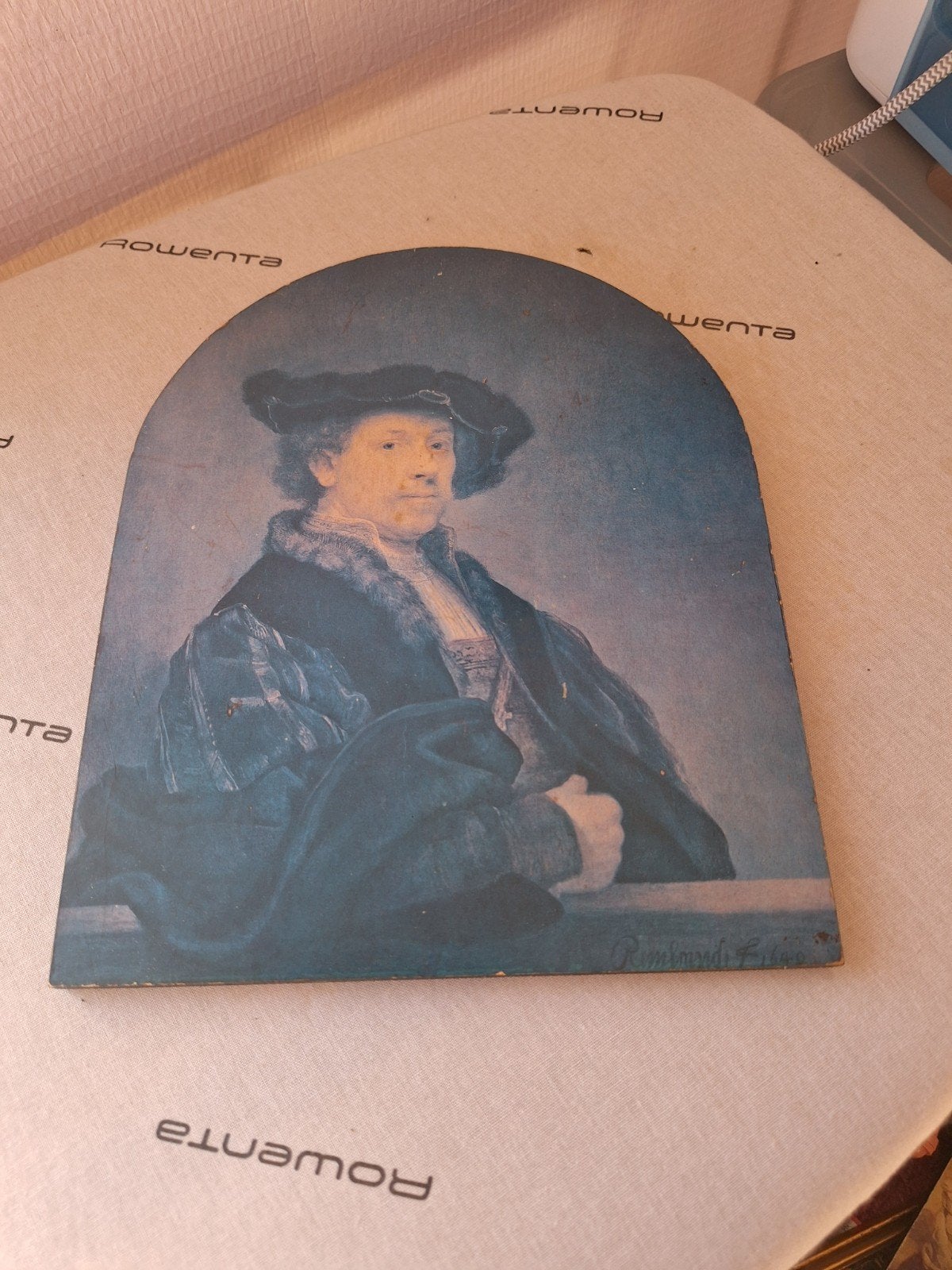 portret op hout, Ophalen of Verzenden