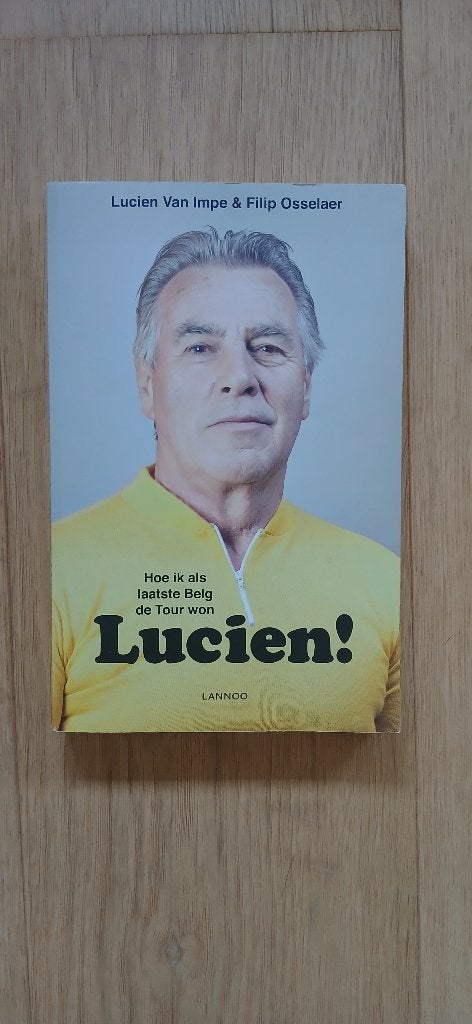 Wielrennen gesigneerd boek Lucien Van Impe, Ophalen of Verzenden