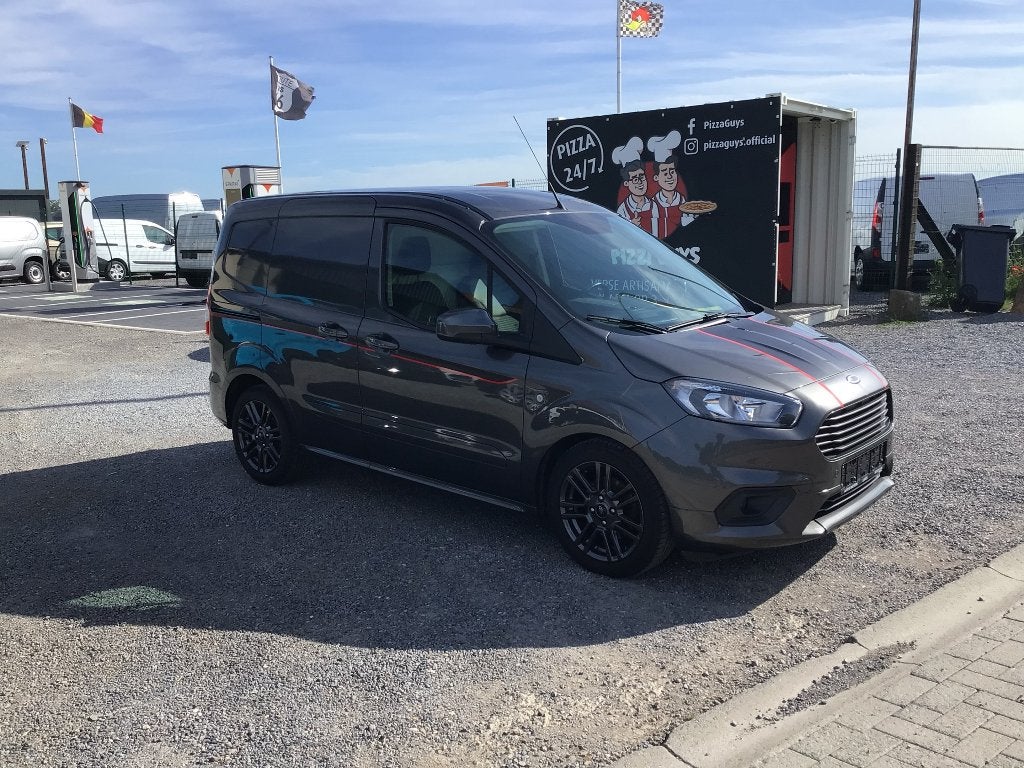 ford courier benzine 100pk 2022 38000km full/option 10950e, 100 kW, Argent ou Gris, Achat, Euro 6