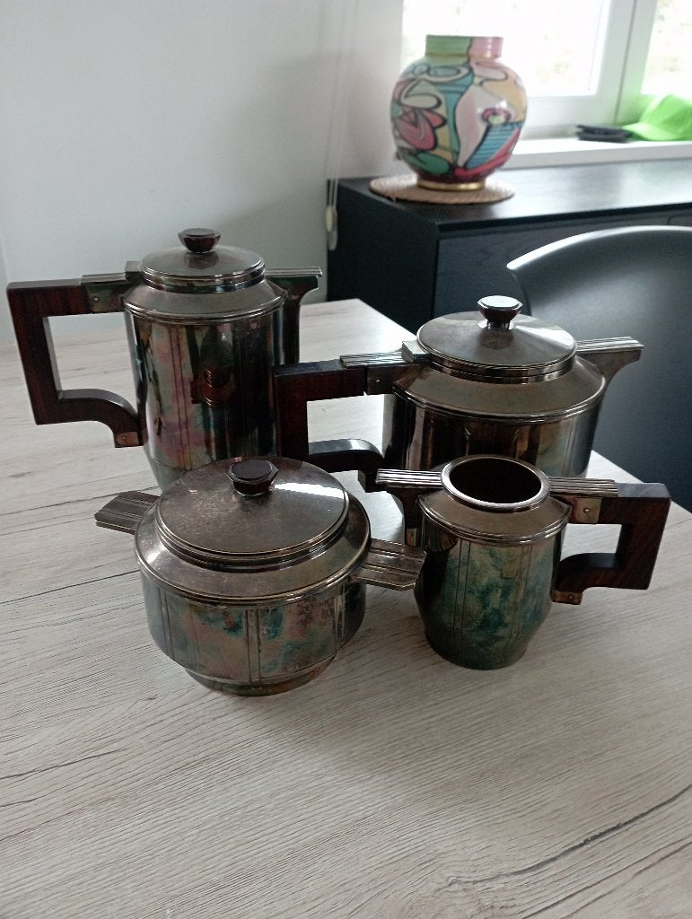 Service a thé Art déco antique, Ophalen