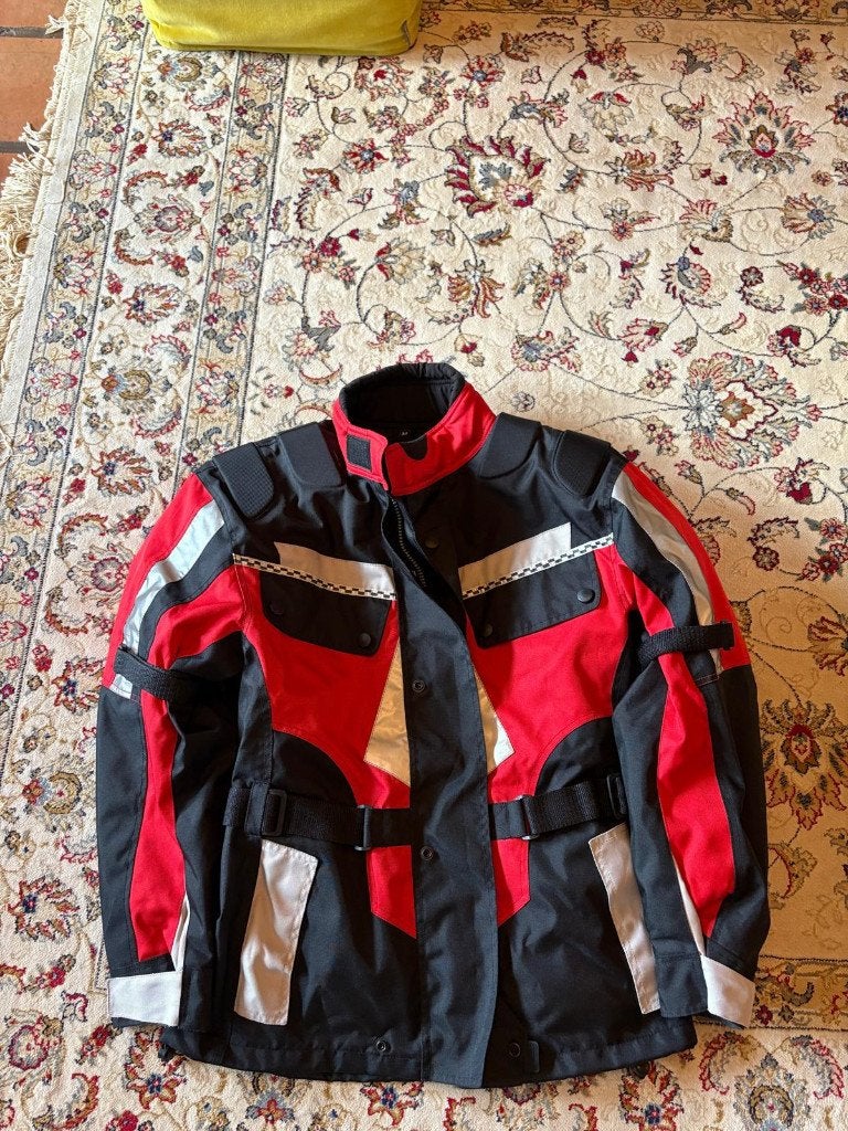 Motorjack voor dames - Cordura - zwart/zilver/rood - maat M, Ophalen, Jas | textiel, Nieuw zonder kaartje, Dames