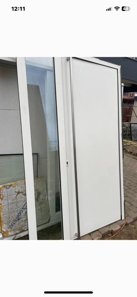 Schüco aluminium buiten deur B 145x H230, Ophalen, Zo goed als nieuw, Aluminium