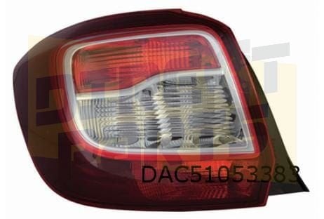 Dacia Sandero Stepway (11/12-12/16) achterlicht Links (Smoke, -, -, -, Envoi