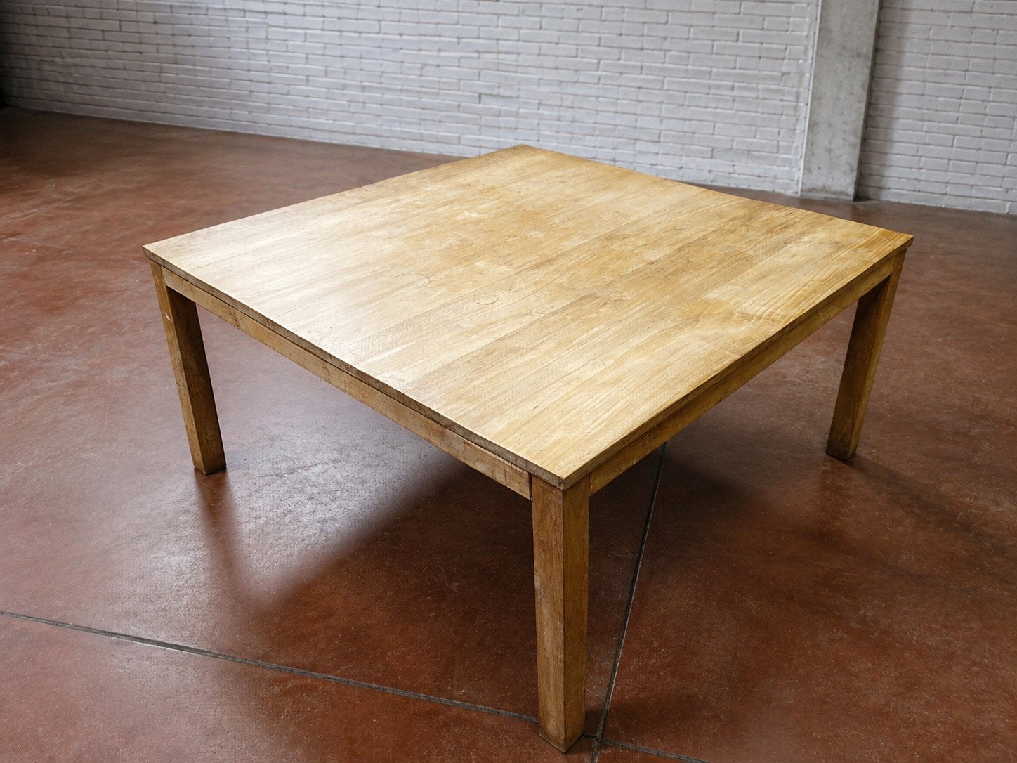 vierkante teak tafel, Ophalen, Vierkant