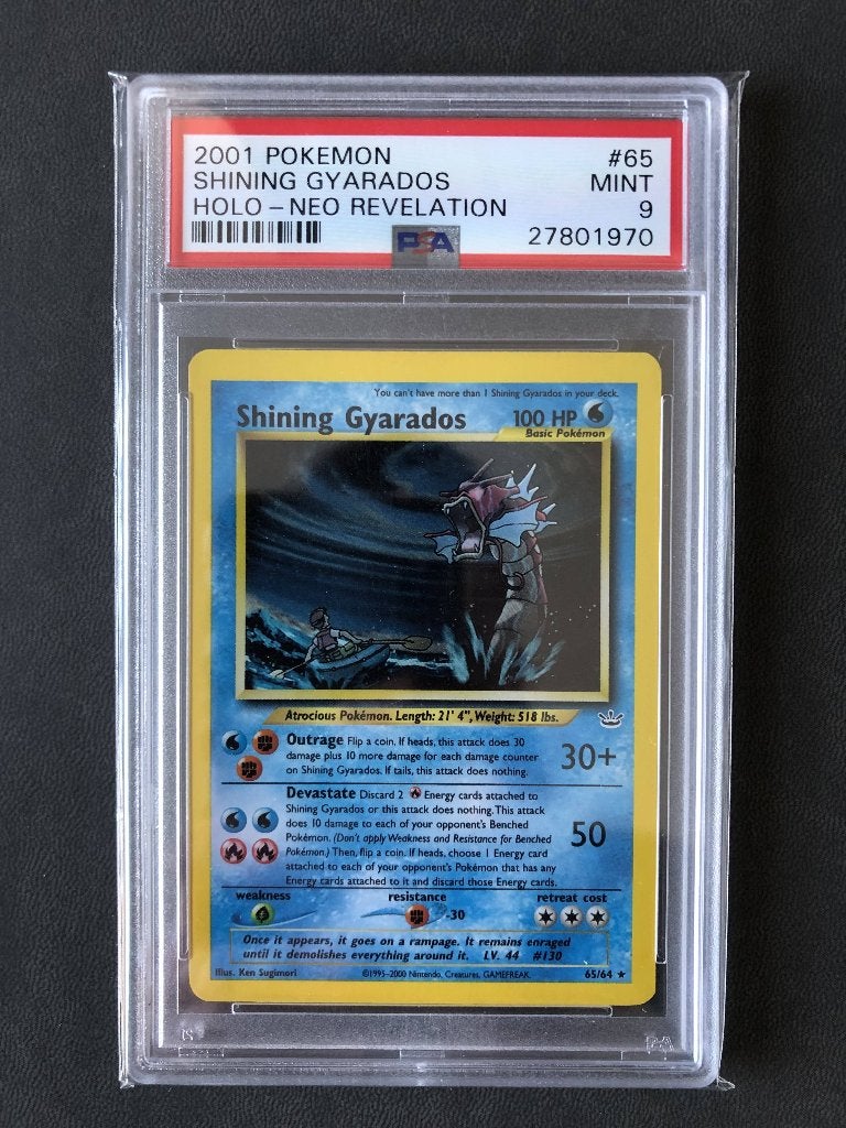 Shining Gyarados - Neo Revelation PSA 9, Hobby en Vrije tijd, Verzamelkaartspellen | Pokémon, Ophalen of Verzenden, Nieuw, Losse kaart