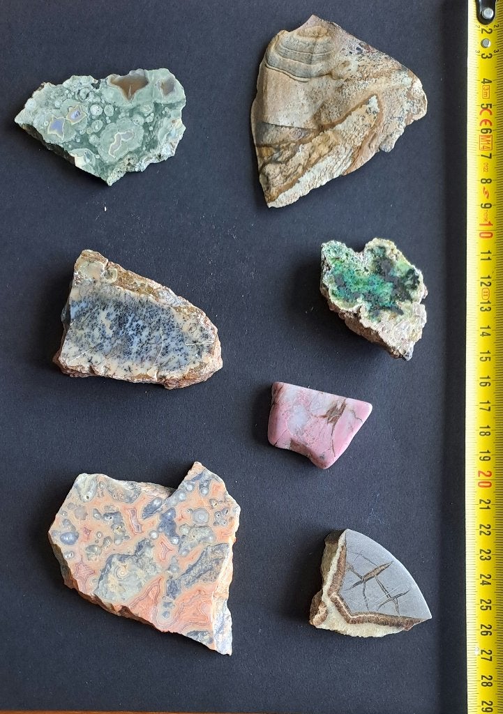 Mineralen verzameling 7 stuks, Ophalen of Verzenden, Gebruikt