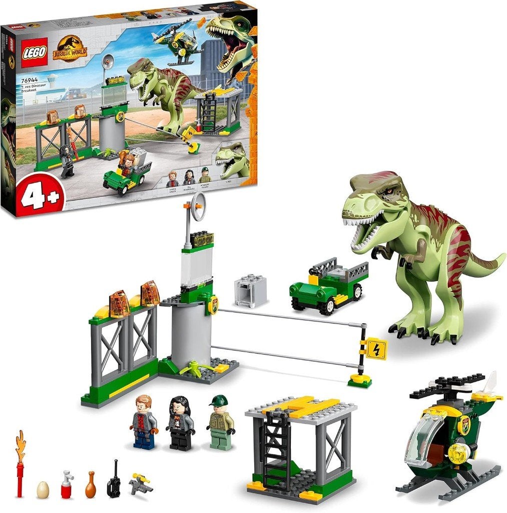 Neuf - Lego L’évasion du T. rex (76944), Neuf, Lego, Ensemble complet, Jurassic World