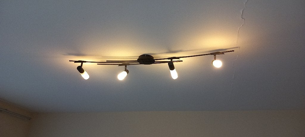 Plafonnier style industriel, Source lumineuse incluse, Industriel, Noir, Comme neuf