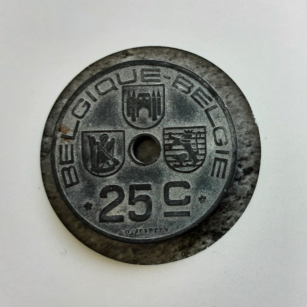 België - 25 cent – 1946 Fr/Vl. (Ref 118)., Ophalen of Verzenden, Metaal, Losse munt