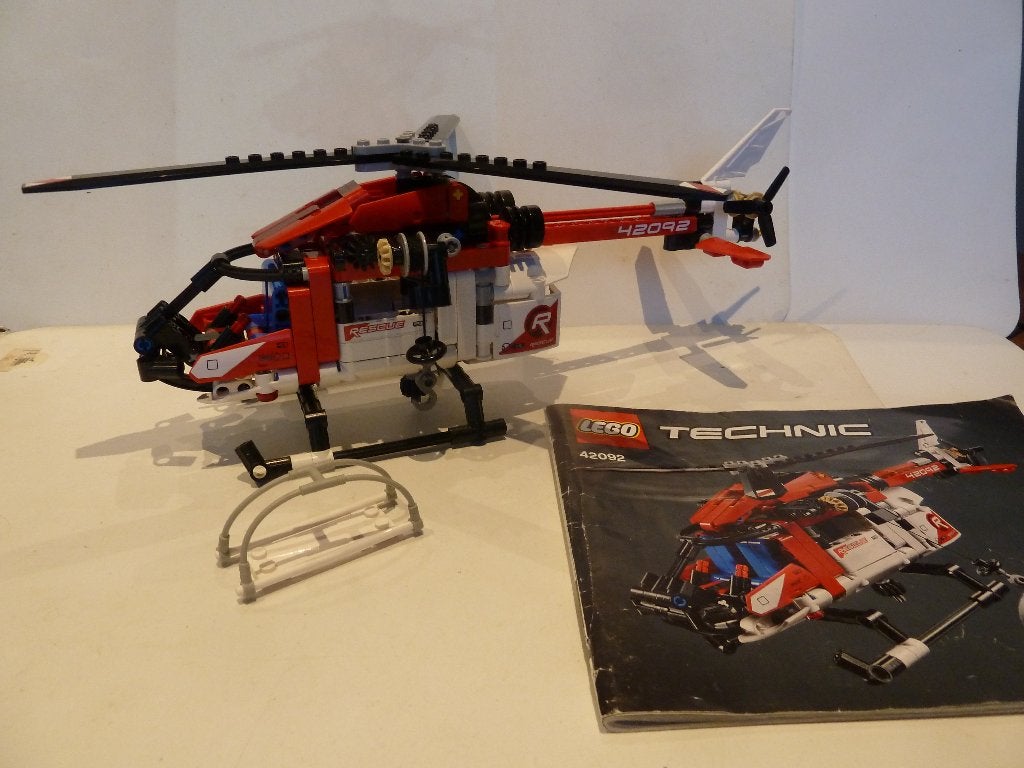 Lego Technic 42092 Rescue Helicopter, Lego, Inclusief instructies, Ophalen of Verzenden, Zo goed als nieuw