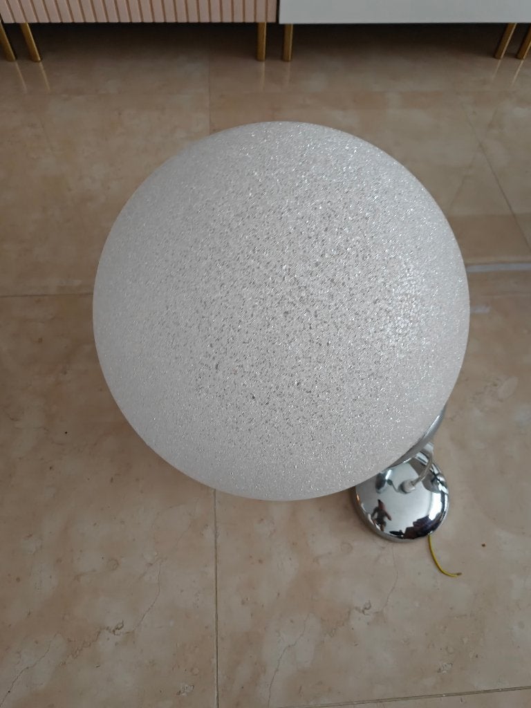 Frosted glass bol lamp, Huis en Inrichting, Ophalen, E27 (groot), Modern, Glas