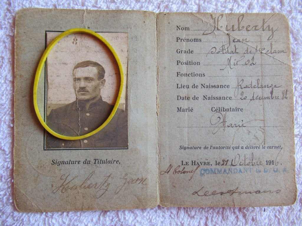 14-18- ABL- 1916 pas, Ophalen of Verzenden, Landmacht, Overige typen