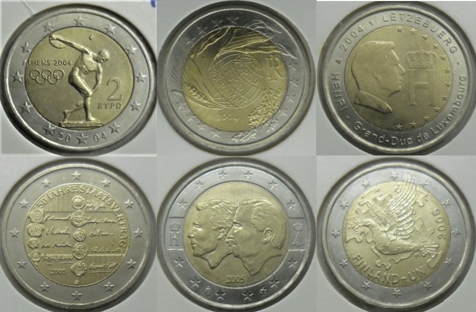 2 euro commémoratives UNC (sortie d'un rouleau) au choix !, Monnaie en vrac, 2 euros, Malte, Naissance ou Mariage