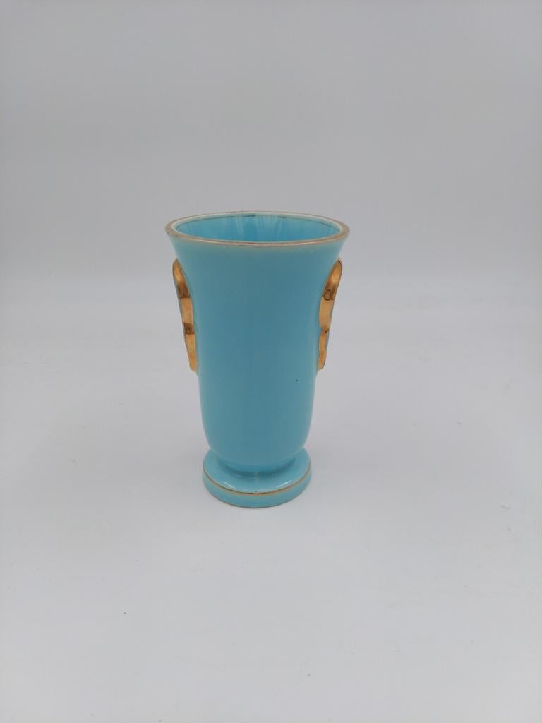 Vase boch Keramis art deco D5102 F1490, Antiquités & Art, Antiquités | Céramique & Poterie