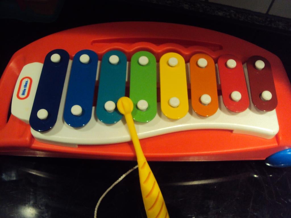 Little tikes, leuke xylofoon met geel stokje, Kinderen en Baby's, Ophalen of Verzenden