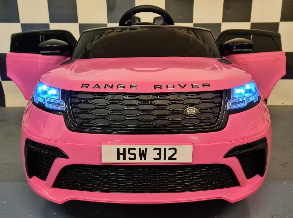 Kinderauto Range Rover Velar - soft start - leren zit - RC, Ophalen of Verzenden, Nieuw, Afstandsbediening