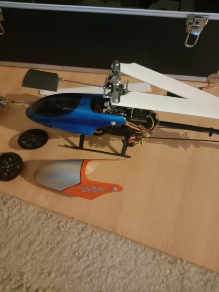 Zgan hk tt pro 450 helicopter rtf met of zonder zender carbo, RTF (Ready to Fly), Helikopter, Zo goed als nieuw, Ophalen