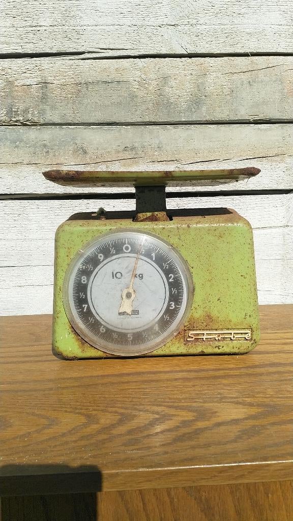 Vintage Stube weegschaal decoratie, Enlèvement ou Envoi, Utilisé