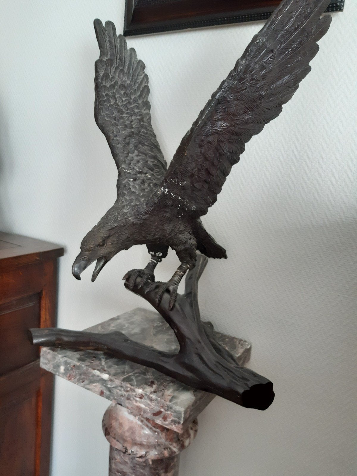 Bronzen beeld. Hoogte 65 cm, Ophalen