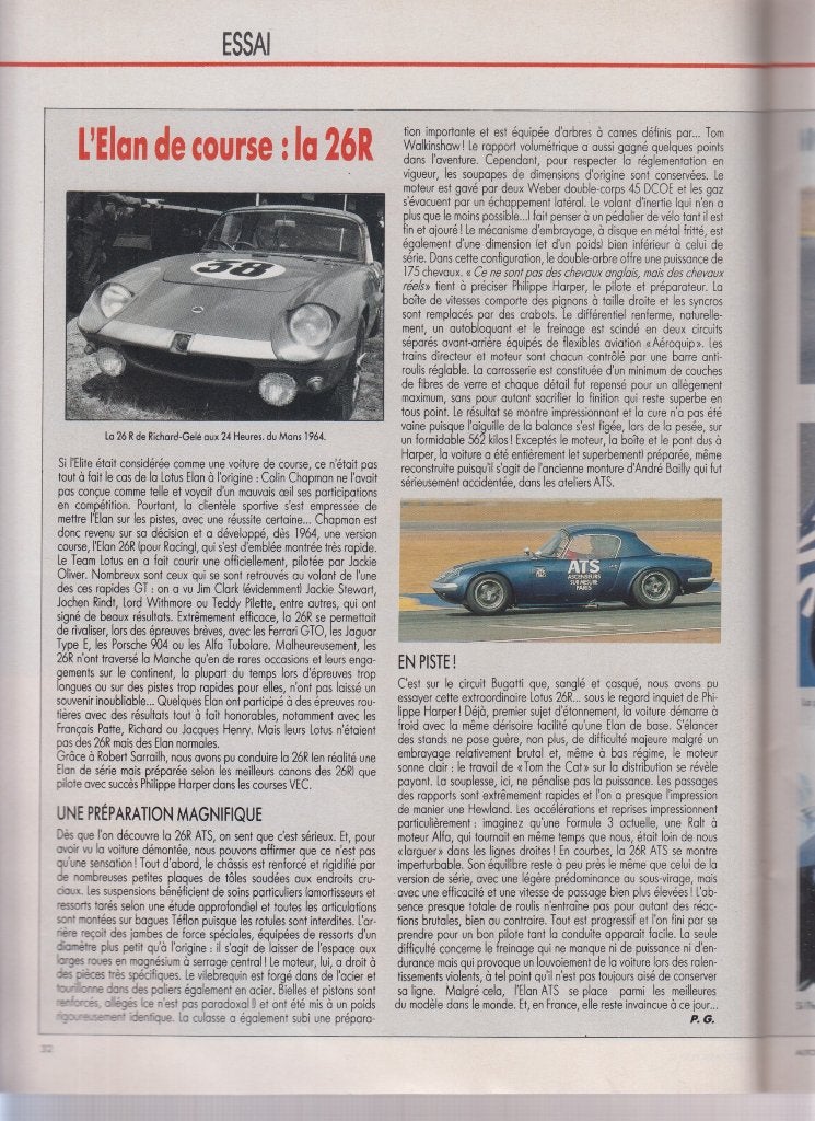 Lotus Elan 26 R voiture de compétition collection, Envoi, Utilisé