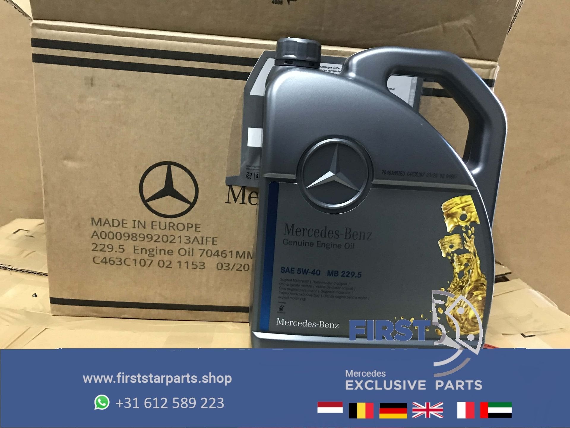 A000989920213 MERCEDES MOTOROLIE 5L MOTOR OLIE, Ophalen of Verzenden, -, -, -