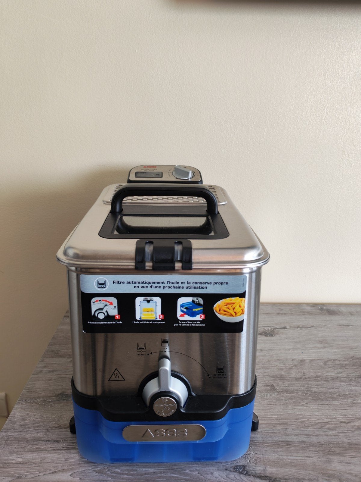 SEB Oleoclean Pro Inox Friteuse - Friteuse, Ophalen