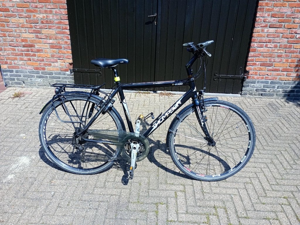 Heren trekking fiets Thompson, Velgrem, Versnellingen, Zo goed als nieuw, 53 tot 57 cm