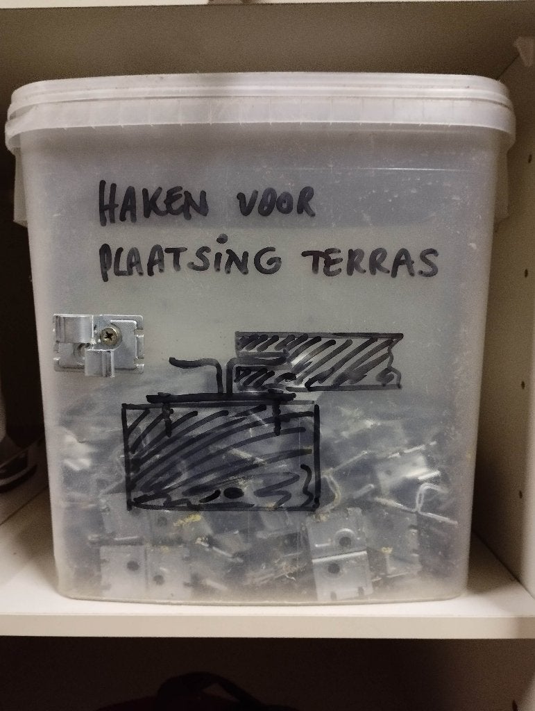 CLIPS voor terrasplanken - TC01 model, Ophalen
