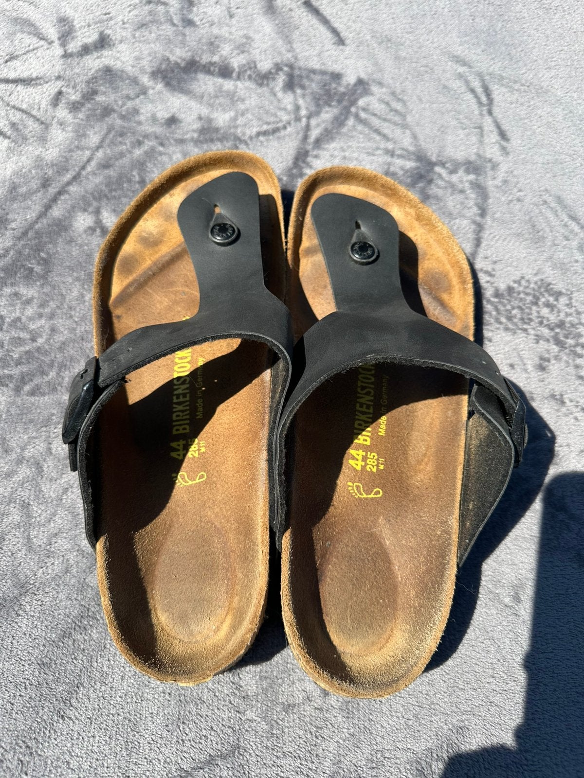 Birkenstock slippers maat 44, Kleding | Heren, Ophalen of Verzenden, Zo goed als nieuw, Slippers