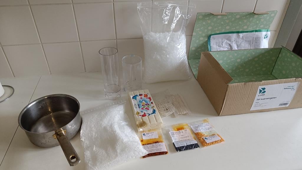 Kaarsen maken kit banier, Enlèvement