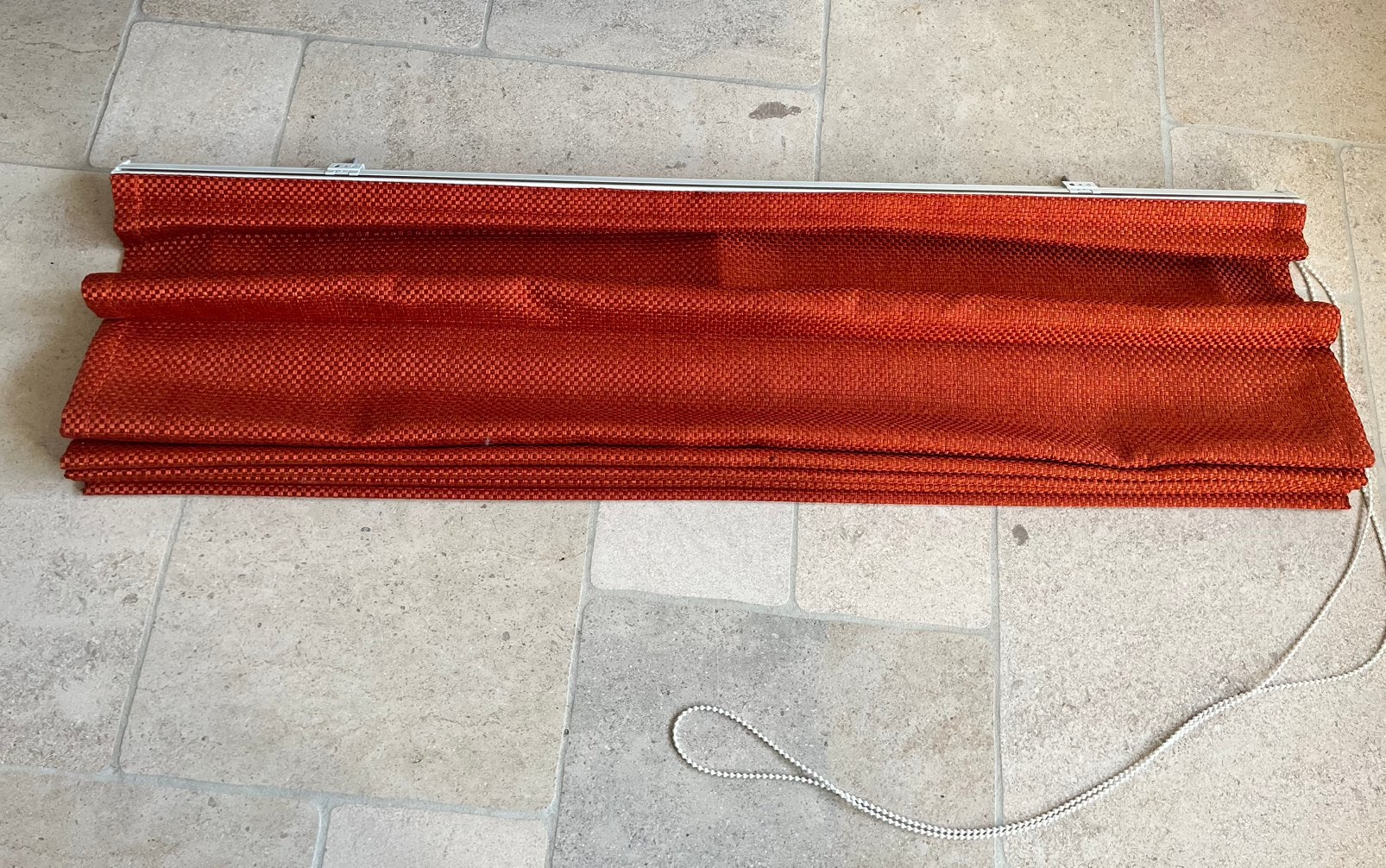 Store bateau couleur terracotta 130cm, Rouge, Autres marques, Enlèvement ou Envoi, Accessoires de montage inclus