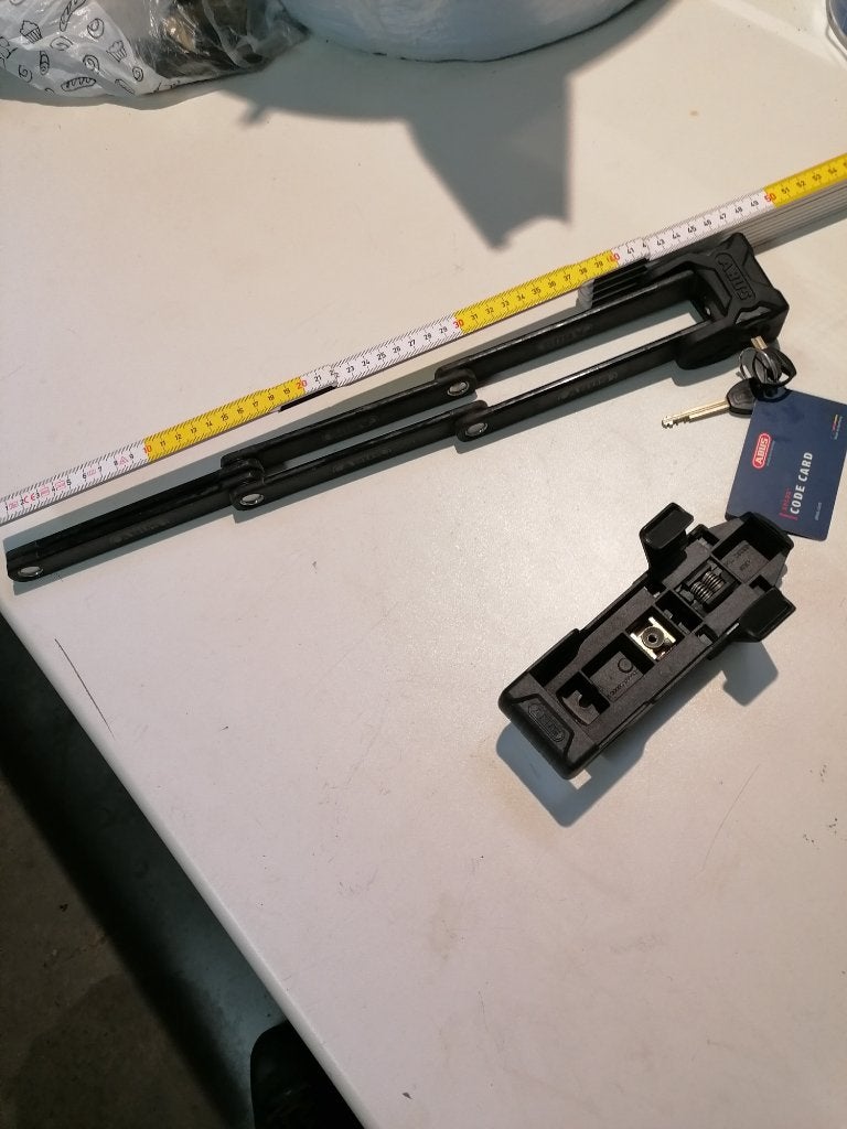 Antivol de vélo Abus Bordo 6000K SH SF lg 90 cm avec 2 clés, Enlèvement, Comme neuf
