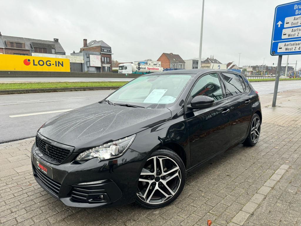 Peugeot 308 Gtline Black Edition 2019 131dkm Automaat Pano, Auto's, Peugeot, Testrit aan huis, Stof, Xenon verlichting, Euro 6