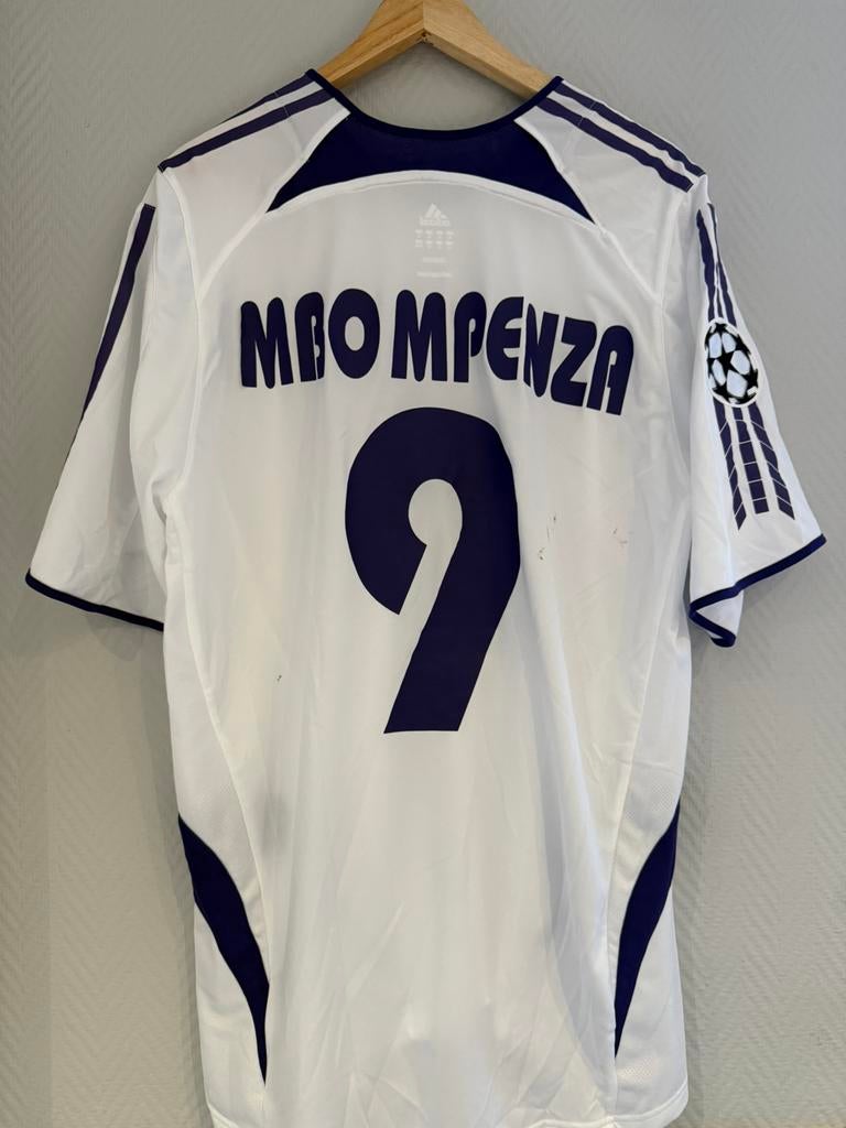 Match issued shirt Mpenza CL Anderlecht - Milan, Ophalen of Verzenden, Zo goed als nieuw, Shirt
