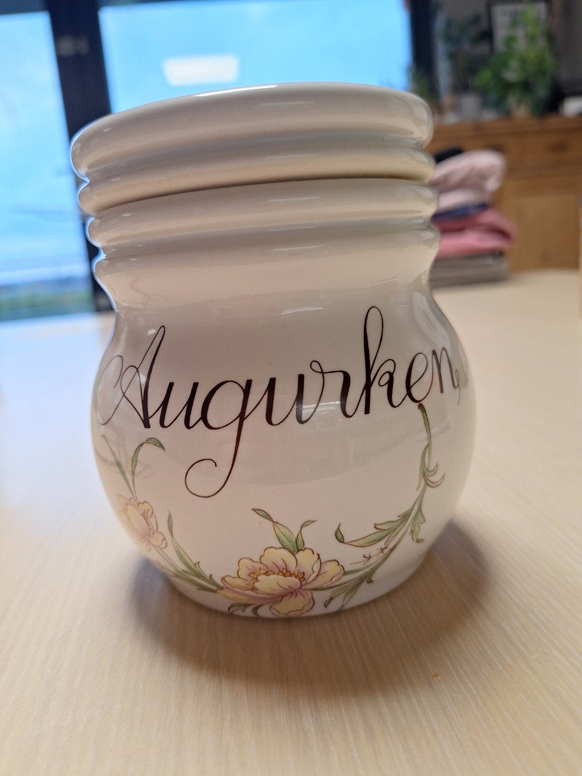 vintage porceleinen pot "augurken" Revol France, Ophalen of Verzenden, Zo goed als nieuw