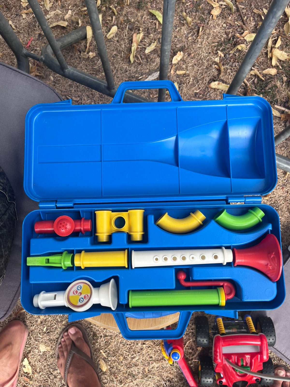 Vintage blaasinstrument van Fisher Price, Kinderen en Baby's, Speelgoed | Fisher-Price, Ophalen, Gebruikt, Speelset
